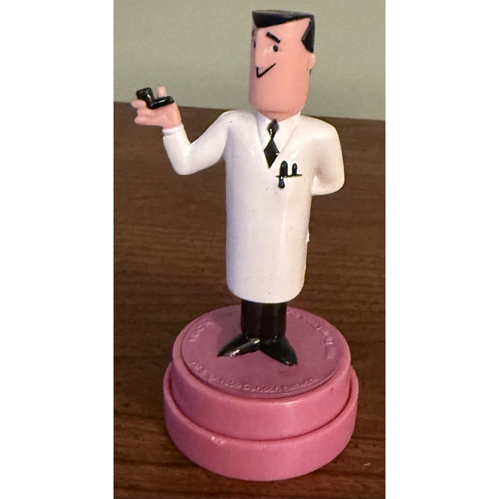 RARE Powerpuff Girls Toy Figure PROFESSOR UTONIUM Spin Master Stamp Flying Color